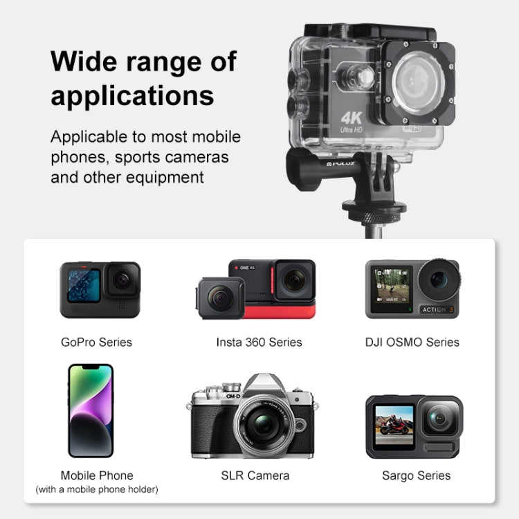 PULUZ Crab Pliers Clip Arm Mount with Phone Clamp for Phone & Sports Camera - Holders by PULUZ | Online Shopping South Africa | PMC TechLife | Buy Now Pay Later Mobicred