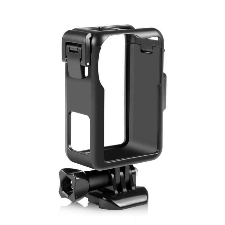 For DJI Osmo Action Pro 5 / 4 / 3 PULUZ Vertical Plastic Protective Frame Cage with Cold Shoes (Black) - free shipping - PMC TechLife - Order now!