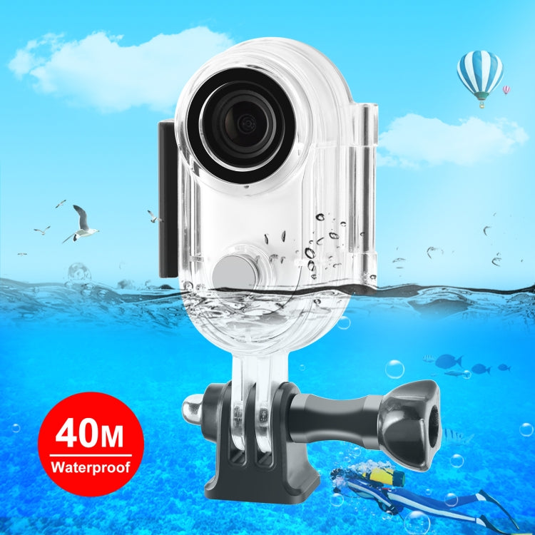 For Insta360 GO 3 / GO 3S PULUZ 40m Underwater Waterproof Housing Case with Base Adapter & Screw (Transparent) - Case & Bags by PULUZ | Online Shopping South Africa | PMC TechLife | Buy Now Pay Later Mobicred