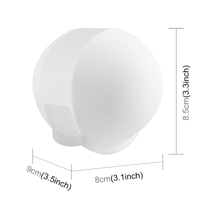 For Insta360 X3 / X4 PULUZ Invisible Dive Case Lens Guard Silicone Protective Cover (White) - Len Accessories by PULUZ | Online Shopping South Africa | PMC TechLife | Buy Now Pay Later Mobicred