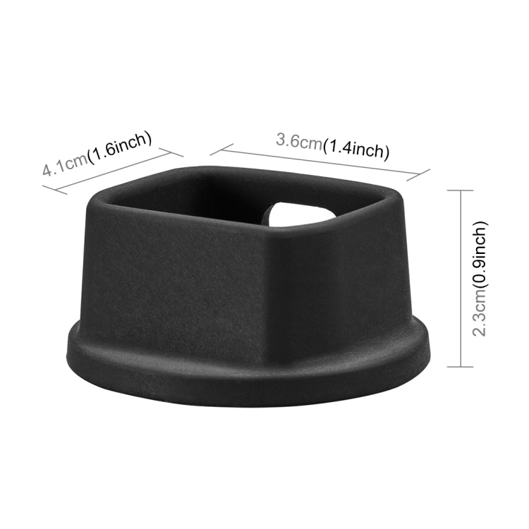 For DJI Osmo Pocket 3 PULUZ Silicone Dock Desktop Charging Base Bracket (Black) - Mount & Holder by PULUZ | Online Shopping South Africa | PMC TechLife | Buy Now Pay Later Mobicred