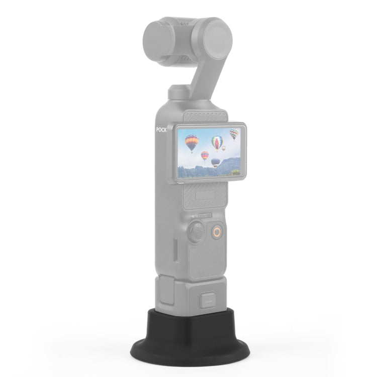 For DJI Osmo Pocket 3 PULUZ Silicone Dock Desktop Charging Base Bracket (Black) - Mount & Holder by PULUZ | Online Shopping South Africa | PMC TechLife | Buy Now Pay Later Mobicred