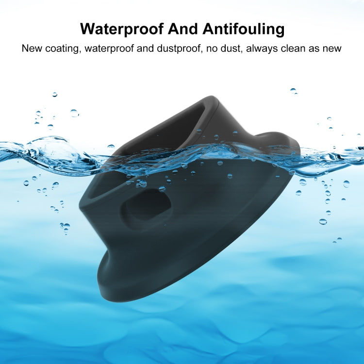 For DJI Osmo Pocket 3 PULUZ Silicone Dock Desktop Charging Base Bracket (Black) - Mount & Holder by PULUZ | Online Shopping South Africa | PMC TechLife | Buy Now Pay Later Mobicred