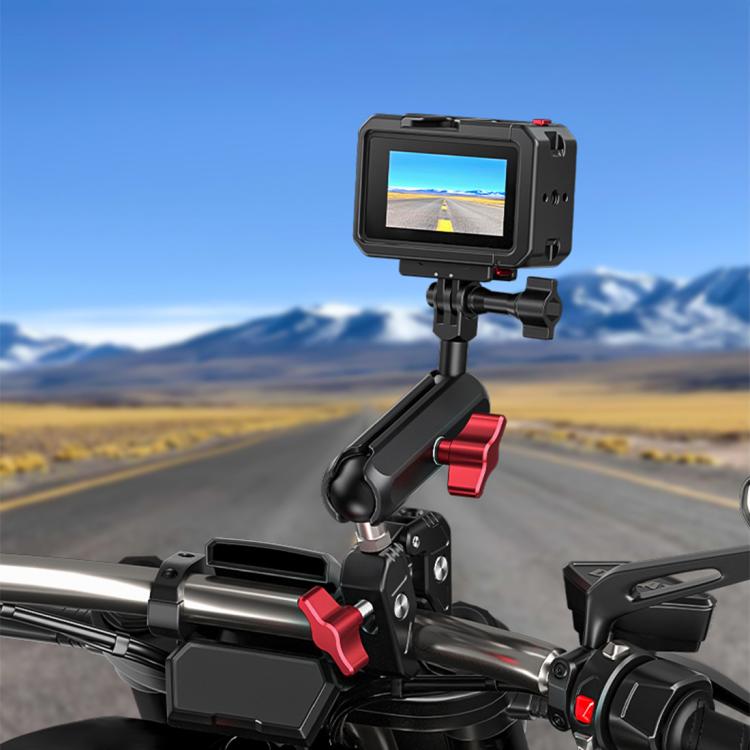 For DJI Osmo Action 5 Pro / 4 / 3 PULUZ All-inclusive Aluminum Alloy Cage Expansion Adapter Frame with Lens Cover (Black) - free shipping - PMC TechLife - Order now!