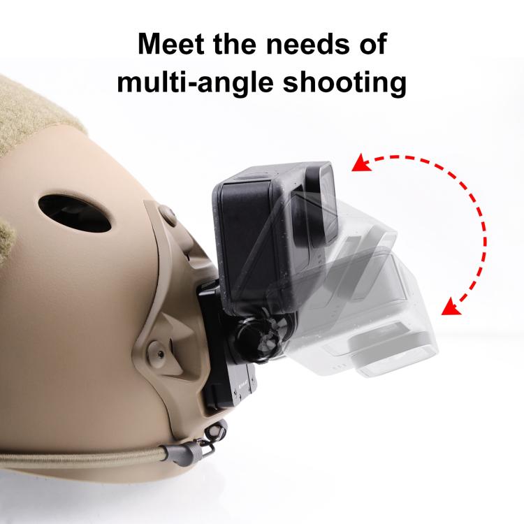 PULUZ Aluminum Quick Release Bracket NVG Helmet Mount for GoPro and Other Action Cameras (Black) - free shipping - PMC TechLife - Order now!