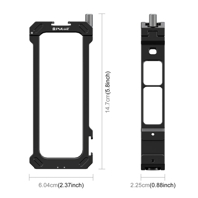 For Insta360 X4 PULUZ Metal Protective Cage Rig Housing Frame with Expand Cold Shoe Base & Tripod Adapter (Black) - Mount & Holder by PULUZ | Online Shopping South Africa | PMC TechLife | Buy Now Pay Later Mobicred
