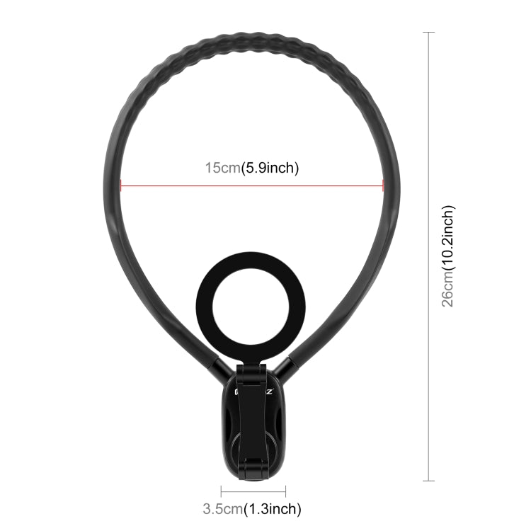 PULUZ Magnetic Collar Bracket POV View Mount with Phone Clamp for GoPro Action Cameras / Phones (Black) - free shipping - PMC TechLife - Order now!