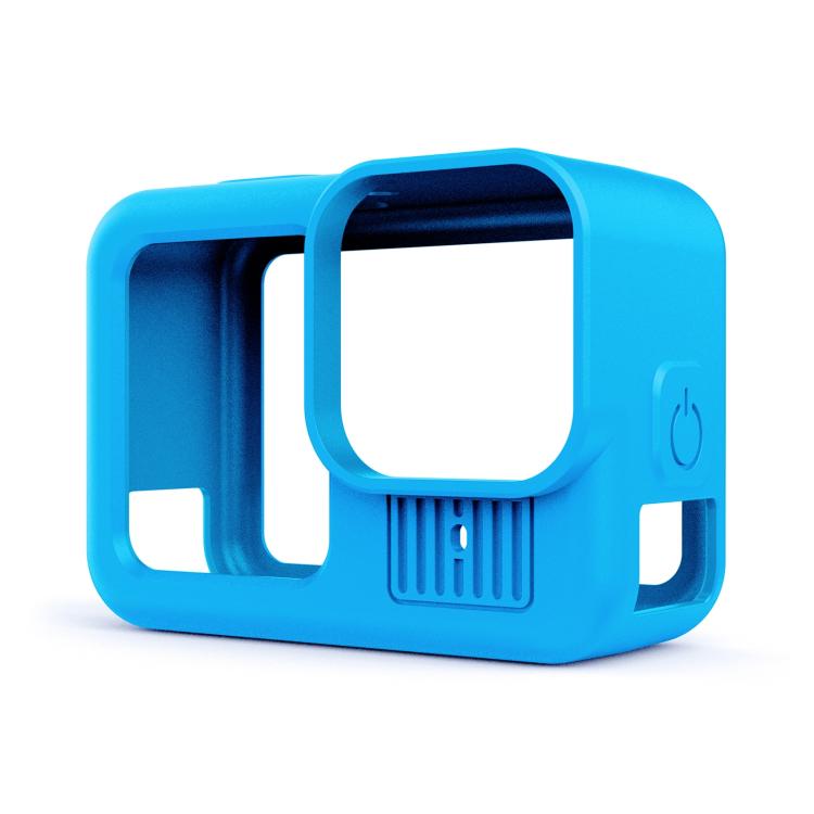 For GoPro HERO13 Black PULUZ Silicone Protective Case Cover with Wrist Strap & Lens Cover (Blue) - free shipping - PMC TechLife - Order now!