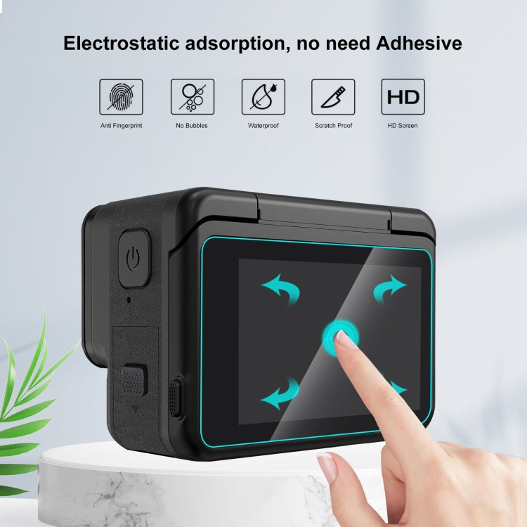 For Insta360 Ace Pro PULUZ 3 in 1 Rear & Front  Screen + Lens Tempered Glass Film (Transparent) - Protective Film & Stickers by PULUZ | Online Shopping South Africa | PMC TechLife | Buy Now Pay Later Mobicred