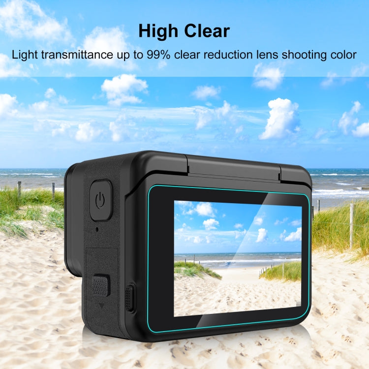 For Insta360 Ace Pro PULUZ 3 in 1 Rear & Front  Screen + Lens Tempered Glass Film (Transparent) - Protective Film & Stickers by PULUZ | Online Shopping South Africa | PMC TechLife | Buy Now Pay Later Mobicred