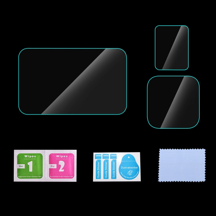 For Insta360 Ace Pro PULUZ 3 in 1 Rear & Front  Screen + Lens Tempered Glass Film (Transparent) - Protective Film & Stickers by PULUZ | Online Shopping South Africa | PMC TechLife | Buy Now Pay Later Mobicred