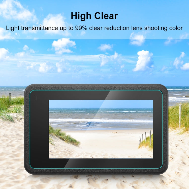 For DJI Osmo Action 4 PULUZ 3-in-1 Lens Front and Back Screen Tempered Glass Explosion-proof Film (Transparent) - free shipping - PMC TechLife - Order now!