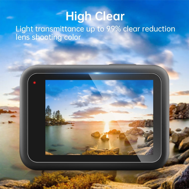For GoPro HERO13 Black PULUZ 3 in 1 Lens and Front  Back Screen 9H 2.5D Tempered Glass Film (Transparent) - free shipping - PMC TechLife - Order now!
