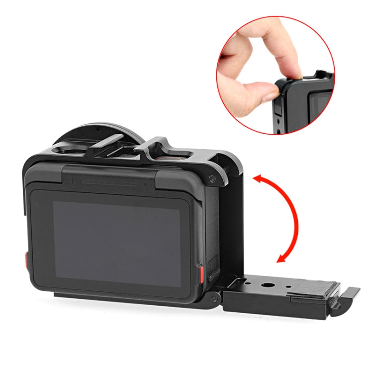 For Insta360 Ace Pro / Ace PULUZ Metal Cage Adapter Frame with 52mm UV Filter & Adapter Ring (Black) - free shipping - PMC TechLife - Order now!