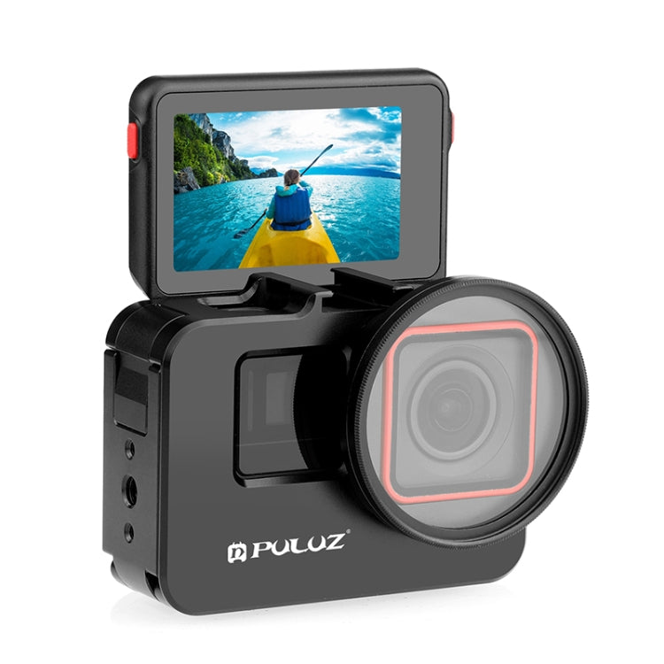 For Insta360 Ace Pro / Ace PULUZ Metal Cage Adapter Frame with 52mm UV Filter & Adapter Ring (Black) - free shipping - PMC TechLife - Order now!