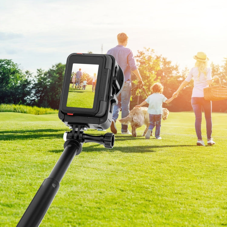 For Insta360 Ace Pro / Ace PULUZ Metal Cage Adapter Frame with 52mm UV Filter & Adapter Ring (Black) - Mount & Holder by PULUZ | Online Shopping South Africa | PMC TechLife | Buy Now Pay Later Mobicred