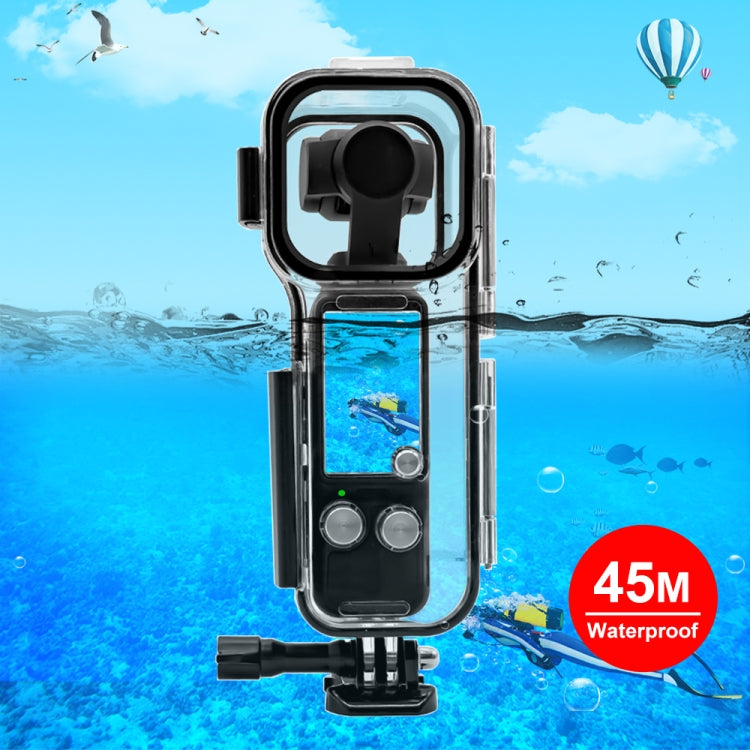 For DJI Osmo Pocket 3 PULUZ 45m Underwater Waterproof Housing Diving Case (Transparent) - Case & Bags by PULUZ | Online Shopping South Africa | PMC TechLife | Buy Now Pay Later Mobicred