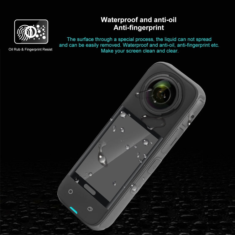 For Insta360 X4 PULUZ 9H 2.5D Curved HD Screen Tempered Glass Film (Transparent) - Protective Film & Stickers by PULUZ | Online Shopping South Africa | PMC TechLife