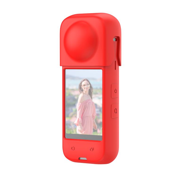 For Insta360 X4 PULUZ Full Body Dust-proof Silicone Protective Case (Red) - Case & Bags by PULUZ | Online Shopping South Africa | PMC TechLife | Buy Now Pay Later Mobicred