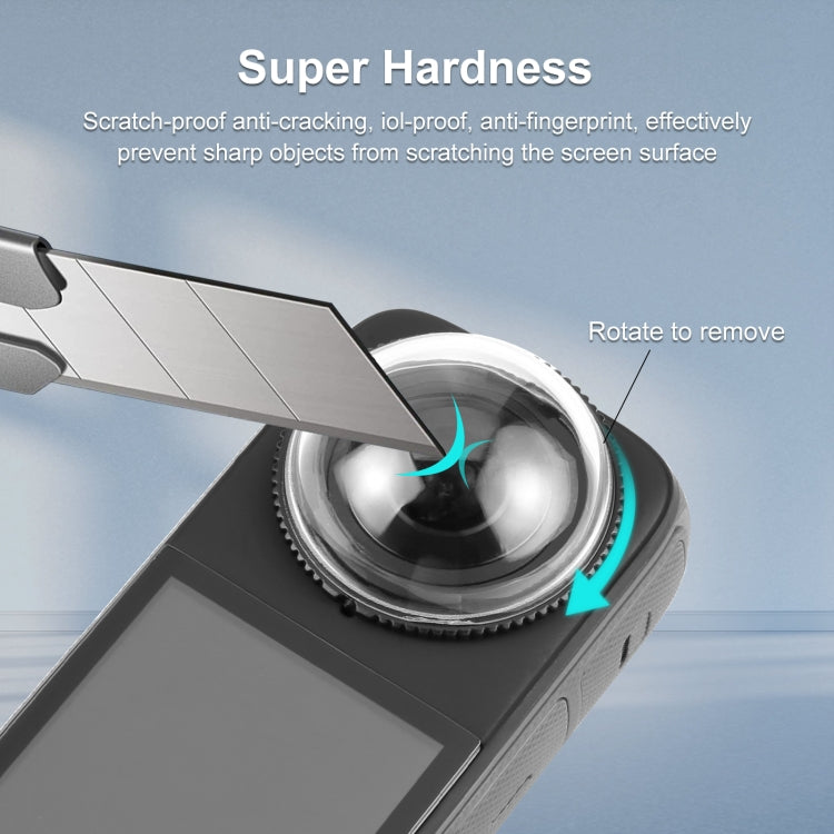 For Insta360 X4 PULUZ Rotation PC Lens Guard  Protective Cover (Transparent) - Len Accessories by PULUZ | Online Shopping South Africa | PMC TechLife | Buy Now Pay Later Mobicred