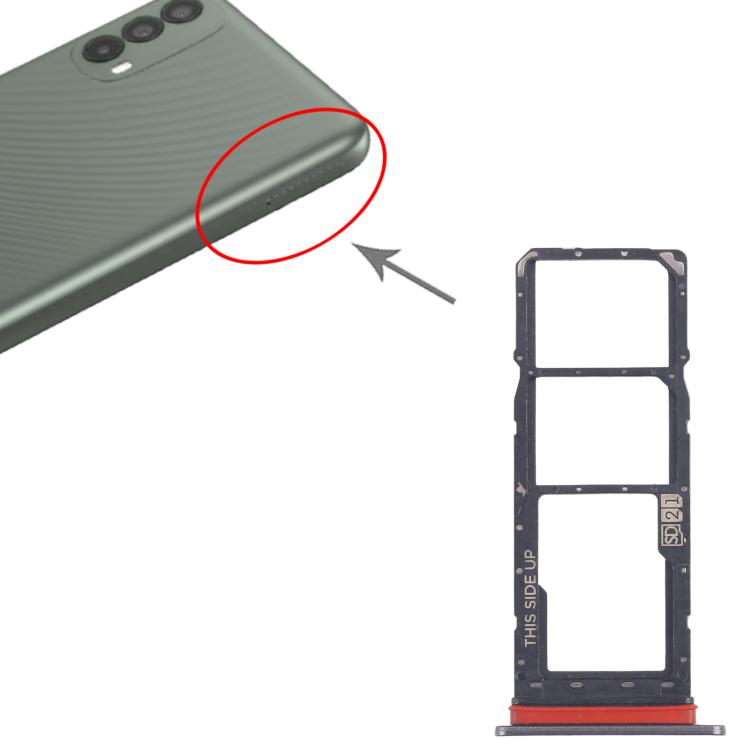 For Motorola Moto E30 10pcs Original SIM Card Tray + SIM Card Tray + Micro SD Card Tray (Grey) - free shipping - PMC TechLife - Order now!