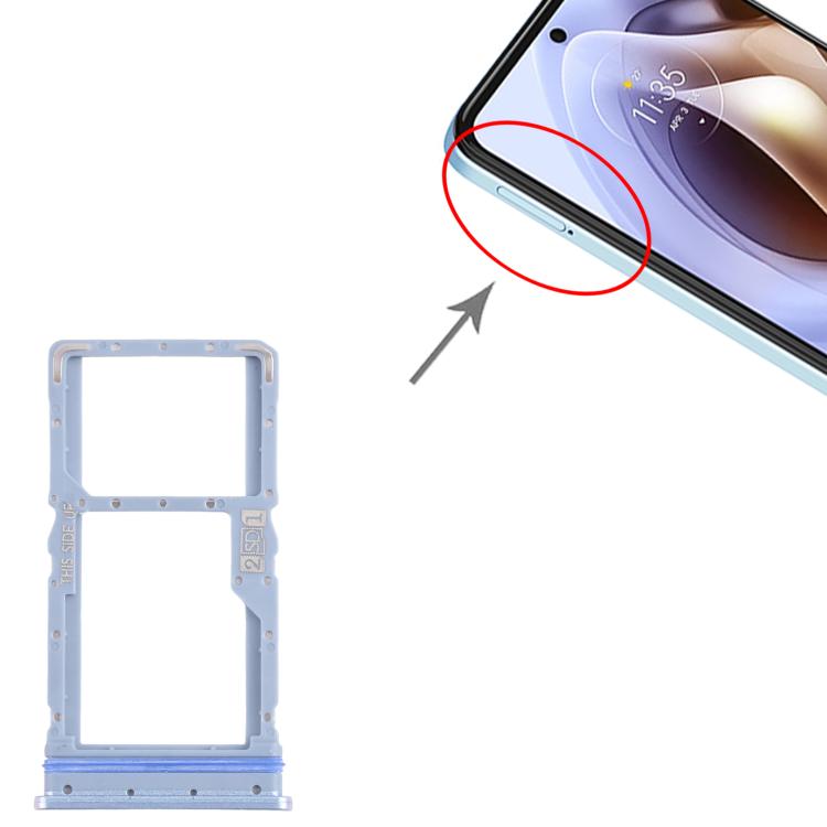 For Motorola Moto G31 XT2173-3 10pcs Original SIM + Micro SD Card Tray (Blue) - free shipping - PMC TechLife - Order now!