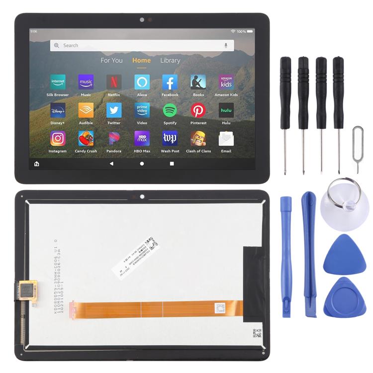 For Amazon Kindle Fire HD 8 12th Gen 2022 R2SP8T LCD Screen with Digitizer Full Assembly (Black) - free shipping - PMC TechLife - Order now!