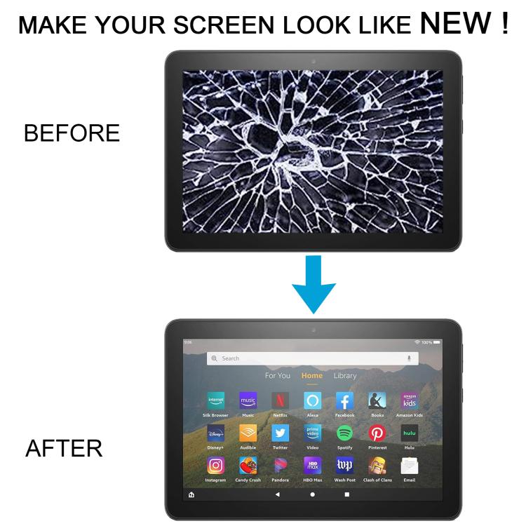 For Amazon Kindle Fire HD 8 12th Gen 2022 R2SP8T LCD Screen with Digitizer Full Assembly (Black) - free shipping - PMC TechLife - Order now!