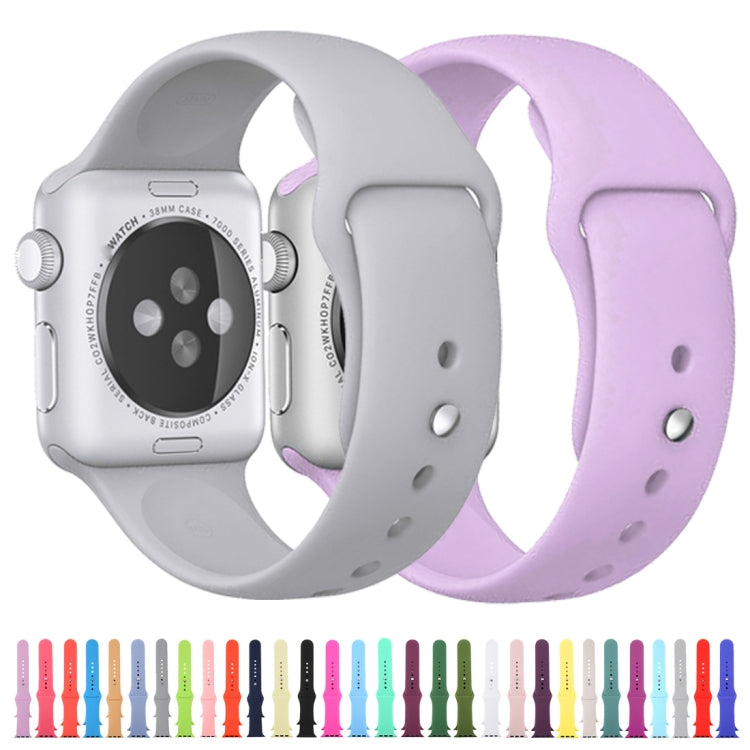 For Apple Watch Series 10 42mm / 9&8&7 41mm / SE 3&SE 2&6&SE&5&4 40mm / 3&2&1 38mm 3 in 1 Rubber Watch Band with Pin Buckle (Starlight) - free shipping - PMC TechLife - Order now!