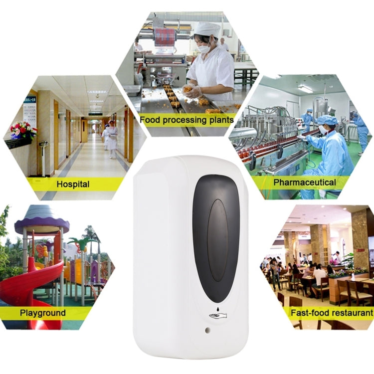 F1304 1000ML Touchless Automatic Infrared Sensor Liquid Soap Sanitizer  Dispenser(White) - Disinfector by PMC TechLife | Online Shopping South Africa | PMC TechLife | Buy Now Pay Later Mobicred