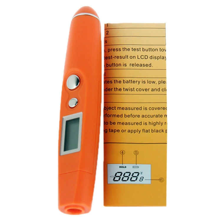 LCD Portable Non-Contact Infrared Thermometer(Orange) - Infra-red Thermoscope by PMC TechLife | Online Shopping South Africa | PMC TechLife | Buy Now Pay Later Mobicred