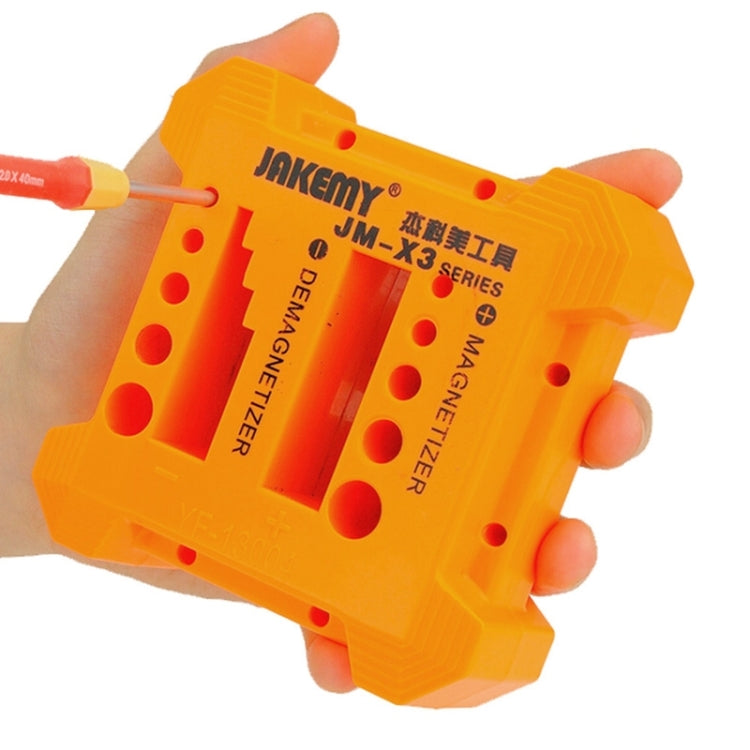 JAKEMY JM-X3 Magnetizer/Demagnetizer with Screwdriver Holes, Size: Large - Magnetizer Demagnetizer Tool by JAKEMY | Online Shopping South Africa | PMC TechLife | Buy Now Pay Later Mobicred