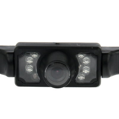 7 LED IR Infrared Waterproof Night Vision License Plate Frame Astern Backsight With Scaleplate, Support Installed in GPS Navigator , Wide Viewing Angle: 140 degree (YX001)(Black) - Rear View Cameras by PMC TechLife | Online Shopping South Africa | PMC TechLife | Buy Now Pay Later Mobicred