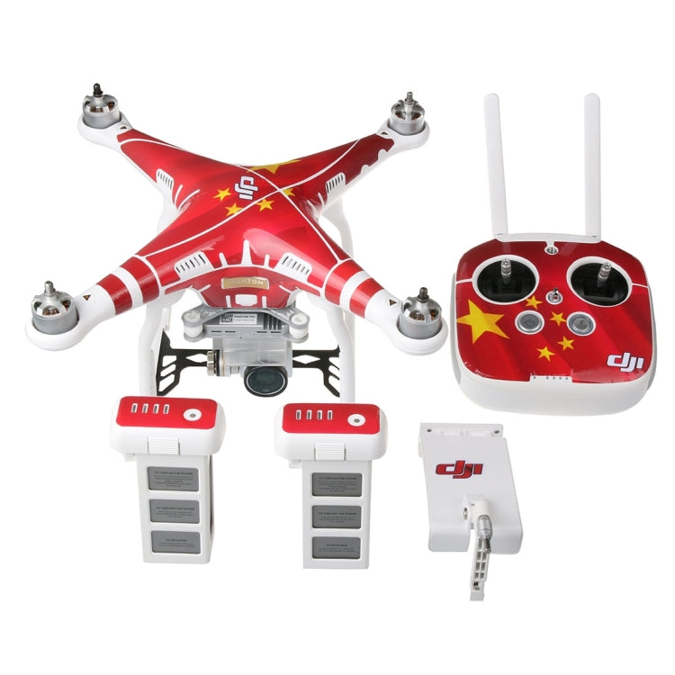 4D Imitation Carbon Fiber PVC Water Resistance Sticker Kit for DJI Phantom 3 Quadcopter & Remote Controller & Battery(Chinese Flag Pattern) -  by PMC TechLife | Online Shopping South Africa | PMC TechLife | Buy Now Pay Later Mobicred