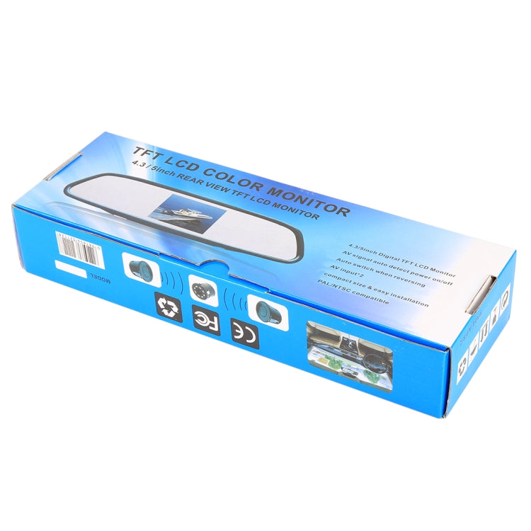 4.3 inch 480*272 Rear View TFT-LCD Color Car Monitor, Support Reverse Automatic Screen Function(Black) - Car Monitor by PMC TechLife | Online Shopping South Africa | PMC TechLife | Buy Now Pay Later Mobicred