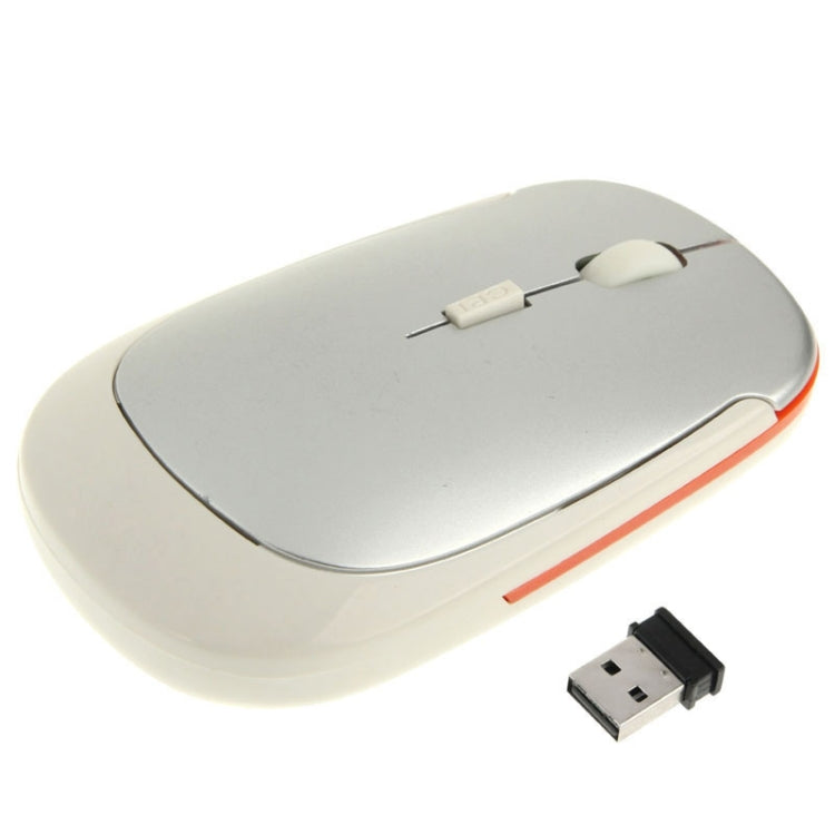 2.4GHz Wireless Ultra-thin Mouse(Silver) - Wireless Mice by PMc TechLife | Online Shopping South Africa | PMc TechLife | Buy Now Pay Later Mobicred