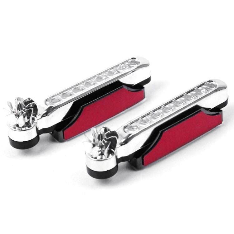 2 PCS 8 Blue LED Bulbs Wind Powered Decorative Car Lights - Running Lights by PMC TechLife | Online Shopping South Africa | PMC TechLife | Buy Now Pay Later Mobicred