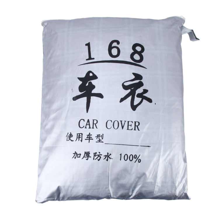 PEVA Anti-Dust Waterproof Sunproof Hatchback Car Cover with Warning Strips, Fits Cars up to 4.5m(177 inch) in Length - PE Material by PMC TechLife | Online Shopping South Africa | PMC TechLife | Buy Now Pay Later Mobicred