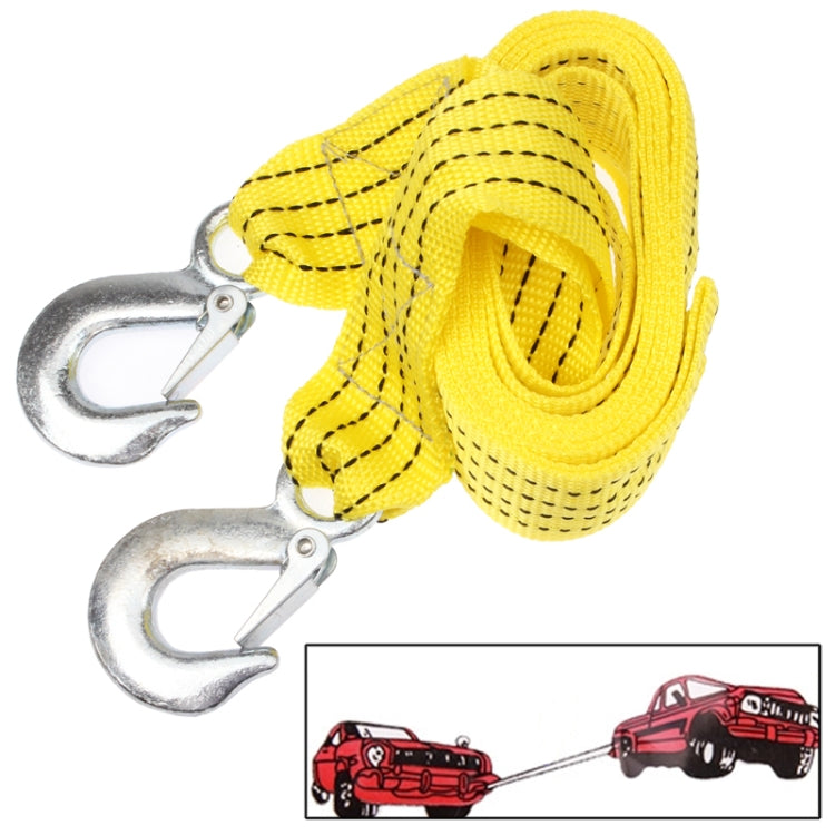3 Tons Vehicle Towing Cable Rope, Length: 3m(Yellow) - Towing Bars by PMC TechLife | Online Shopping South Africa | PMC TechLife | Buy Now Pay Later Mobicred