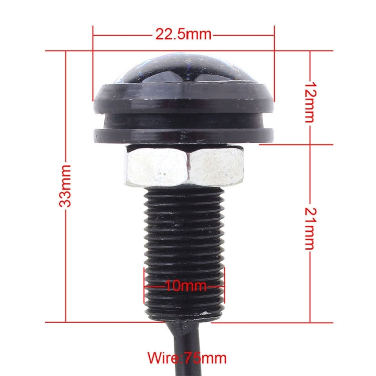 2 PCS MZ 22.5mm 1.5W 150LM Red Light 3 LED SMD 5630 Spotlight Eagle Eye Light Daytime Running Light for Vehicles - Eagle Eye Lamps by PMC TechLife | Online Shopping South Africa | PMC TechLife | Buy Now Pay Later Mobicred