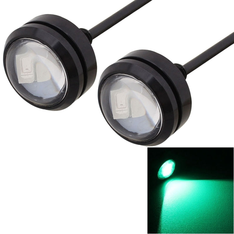 2 PCS 22.5mm 1.5W 150LM Green Light 3 LED SMD 5630 Spotlight Eagle Eye Light Daytime Running Light for Vehicles - Eagle Eye Lamps by PMC TechLife | Online Shopping South Africa | PMC TechLife | Buy Now Pay Later Mobicred