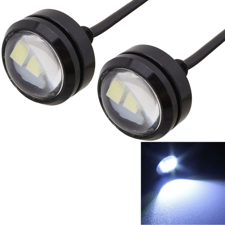2 PCS  22.5mm 1.5W 150LM White Light 3 LED SMD 5630 Spotlight Eagle Eye Light Daytime Running Light for Vehicles - free shipping - PMC TechLife - Order now!