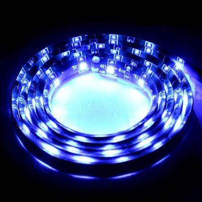 1.7W Blue Light 60 LED 3528 SMD Waterproof Flexible Car Strip Light, DC 12V, Length: 1m - Decorative Lights by PMC TechLife | Online Shopping South Africa | PMC TechLife | Buy Now Pay Later Mobicred