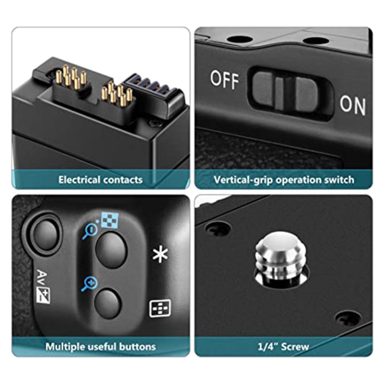 Battery Grip for Canon EOS 550D with Two Battery Holder - free shipping - PMC TechLife - Order now!