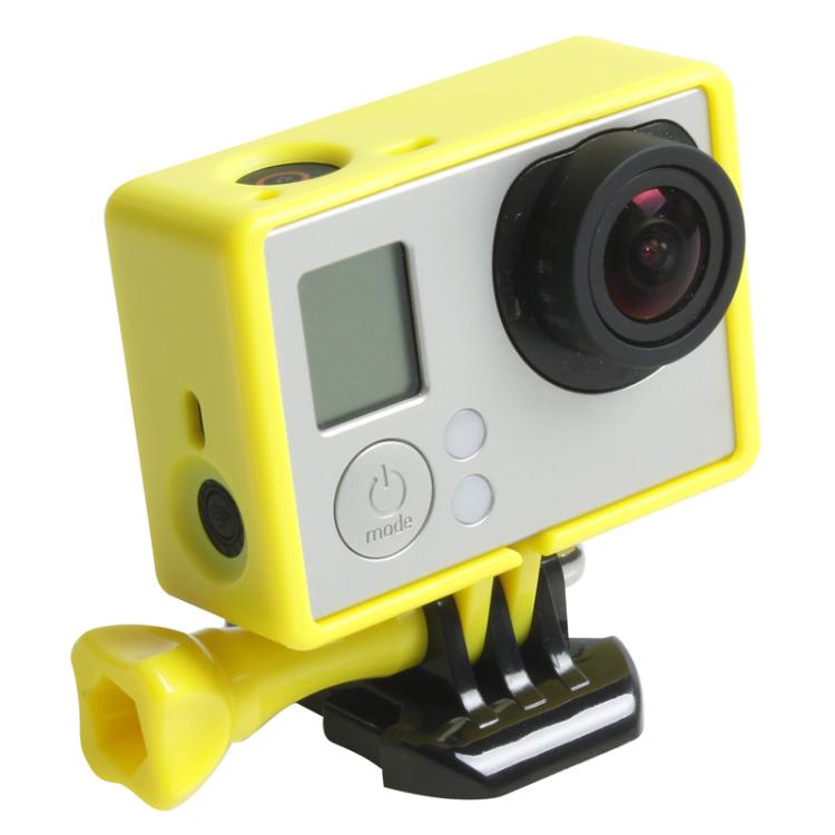 TMC High Quality Tripod Cradle Frame Mount Housing for GoPro HERO4 /3+ /3, HR191(Yellow) - Protective Frame by TMC | Online Shopping South Africa | PMC TechLife | Buy Now Pay Later Mobicred