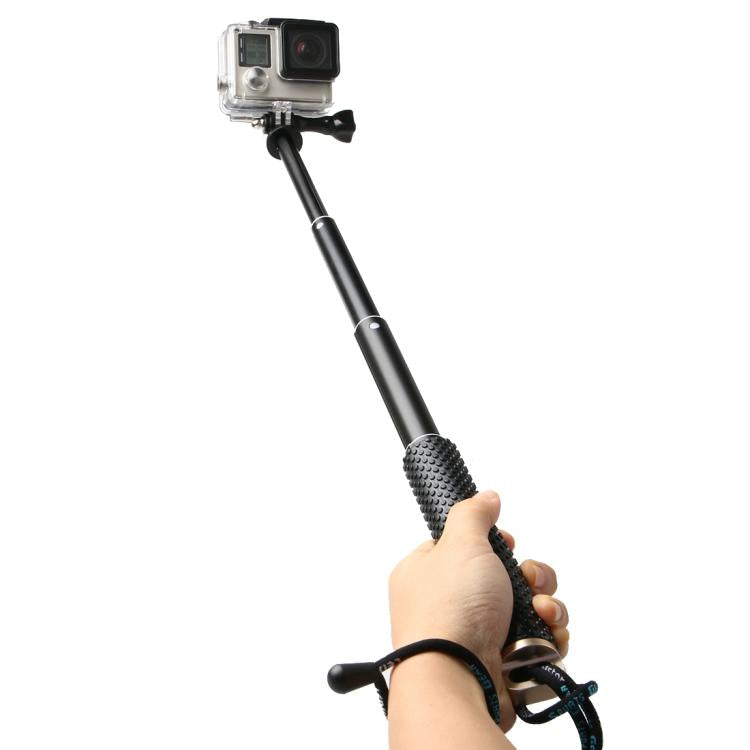 Handheld 49cm Extendable Pole Monopod with Screw for GoPro, Insta360, DJI and Other Action Cameras(Gold) - Extendable Pole by PMC TechLife | Online Shopping South Africa | PMC TechLife | Buy Now Pay Later Mobicred