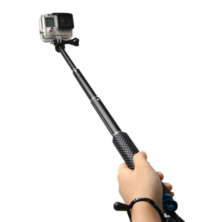 Handheld 49cm Extendable Pole Monopod with Screw for GoPro, Insta360, DJI and Other Action Cameras(Blue) - Extendable Pole by PMC TechLife | Online Shopping South Africa | PMC TechLife | Buy Now Pay Later Mobicred