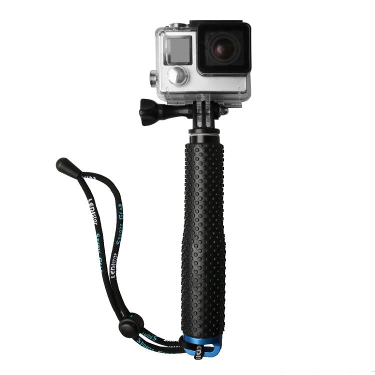 Handheld 49cm Extendable Pole Monopod with Screw for GoPro, Insta360, DJI and Other Action Cameras(Blue) - Extendable Pole by PMC TechLife | Online Shopping South Africa | PMC TechLife | Buy Now Pay Later Mobicred