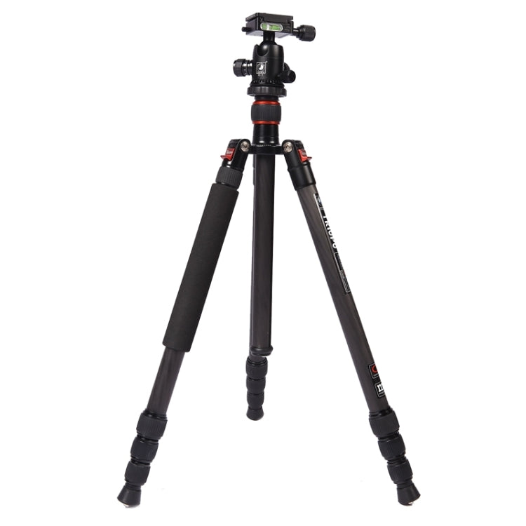Triopo GT-2504X8.C Adjustable Portable Carbon Fiber Tripod with B-1 Aluminum Ball Head for Canon Nikon Sony DSLR Camera(Black) - free shipping - PMC TechLife - Order now!