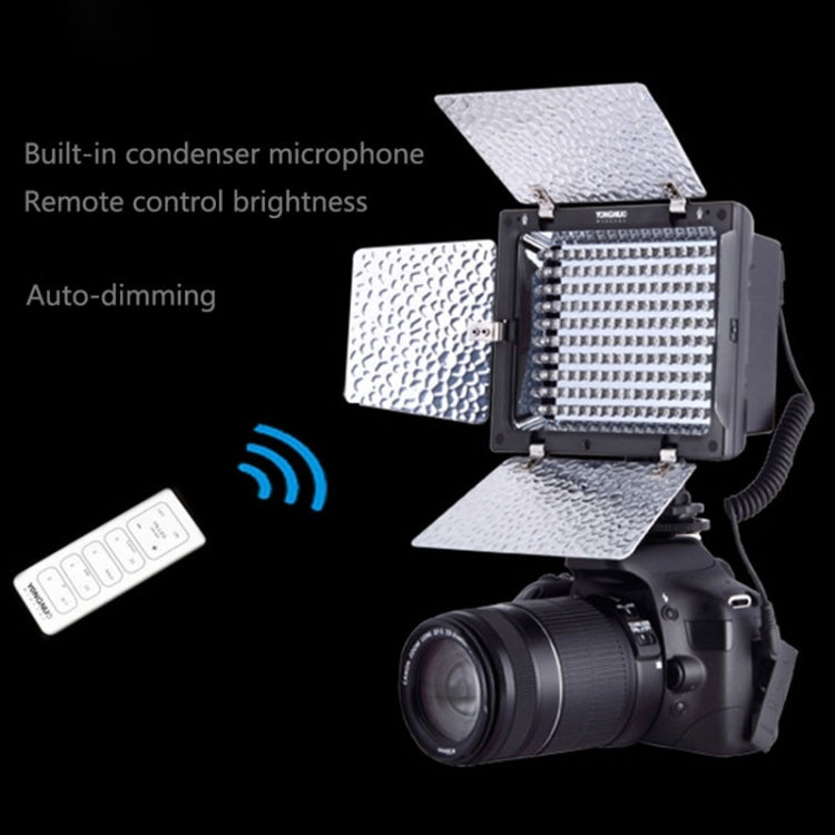 YONGNUO YN-160 II LED Video Light with Luminance Remote Control for Canon Nikon DSLR Camera - free shipping - PMC TechLife - Order now!